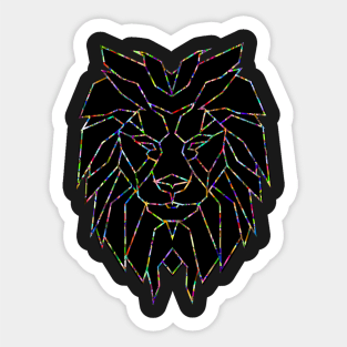 Poly lion Sticker